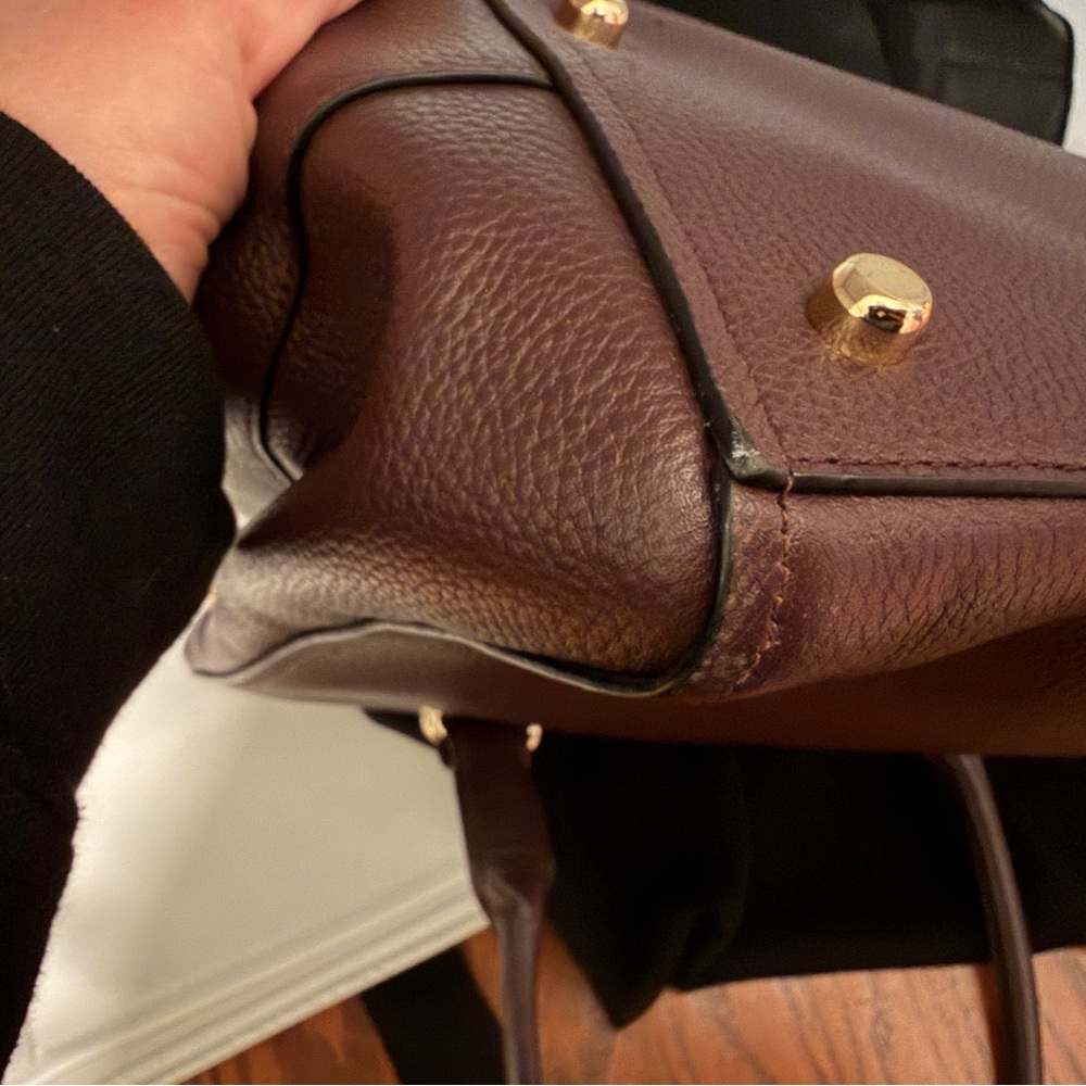 Coach Swagger Carry All Bag in Oxblood Leather - Picture 8 of 15